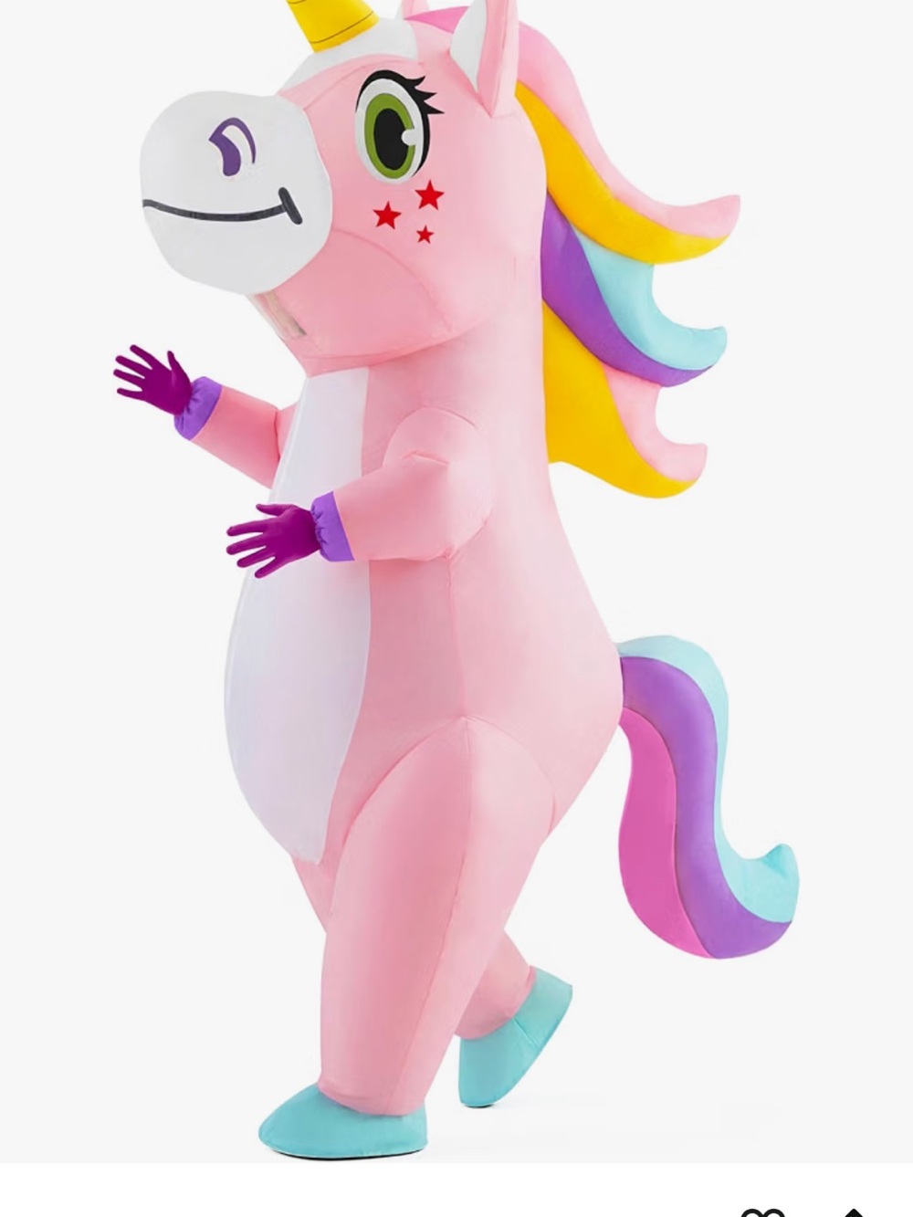 Halloween Inflatable Costume, Full Body Unicorn Blow Up Costume for Adult